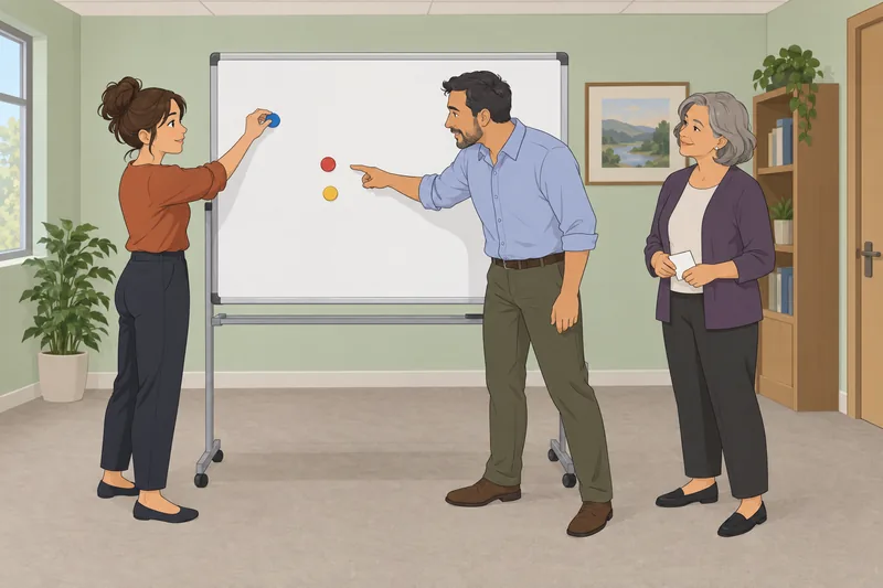 Teamwork Quiz shows colleagues coordinating roles.