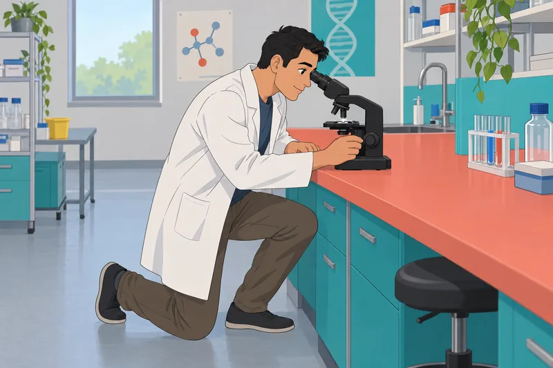 TEAS Practice Quiz shows science study through microscopy.