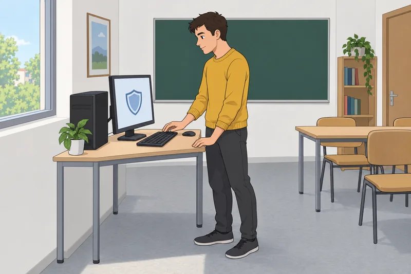 Este cuestionario de tecnología muestra un ordenador.