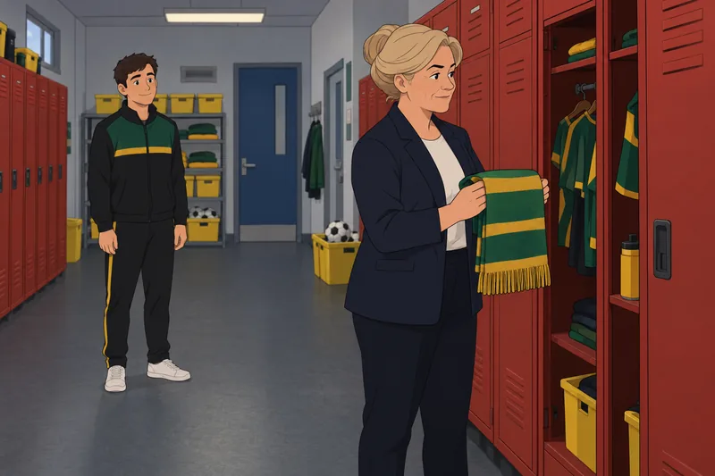 Quiz de personajes observa una decisión del vestuario.