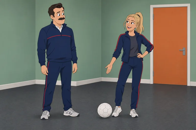 Quiz de personajes muestra una charla de equipo.