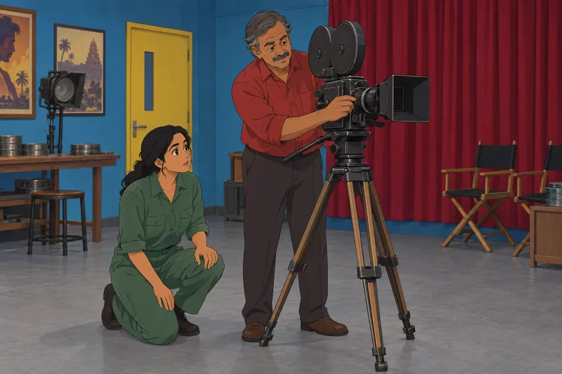 Telugu Movie Quiz enters a film workshop.