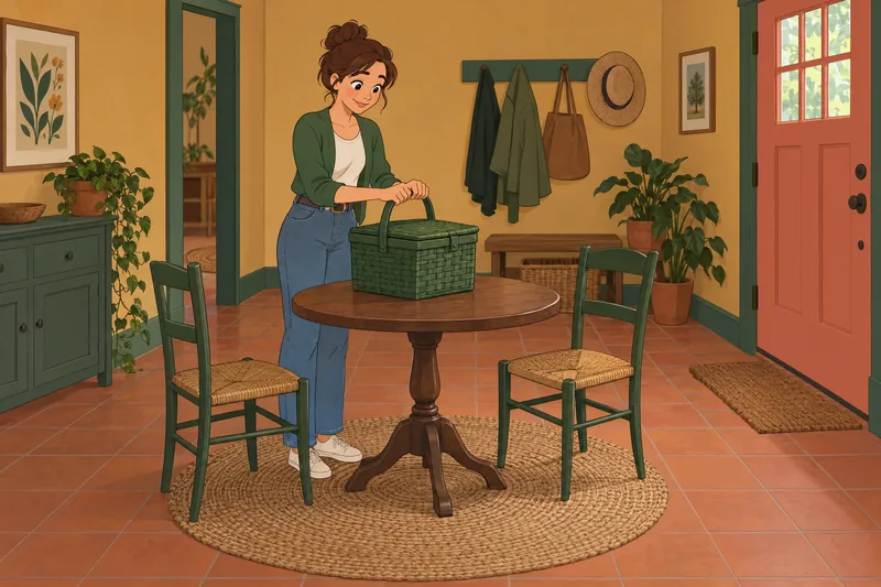 Temporal Experience of anticipation beside a picnic basket.