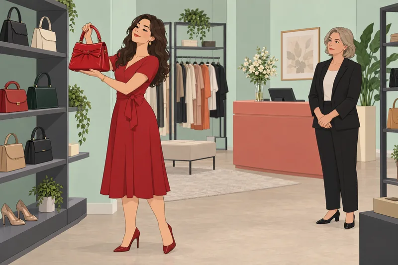 Conspicuous Consumption Tendency shown in a boutique.