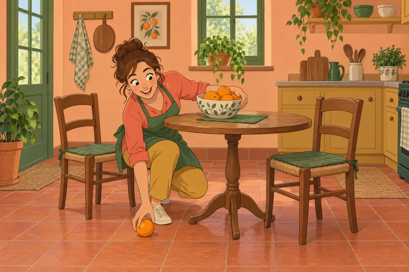 tendencia a la: mujer recoge una naranja.