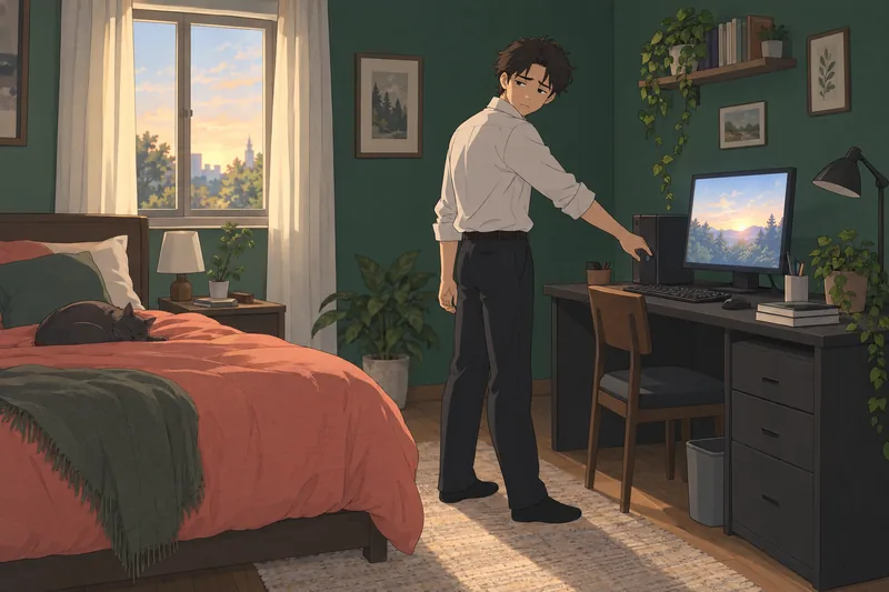 para la detección aparece en un dormitorio cansado.