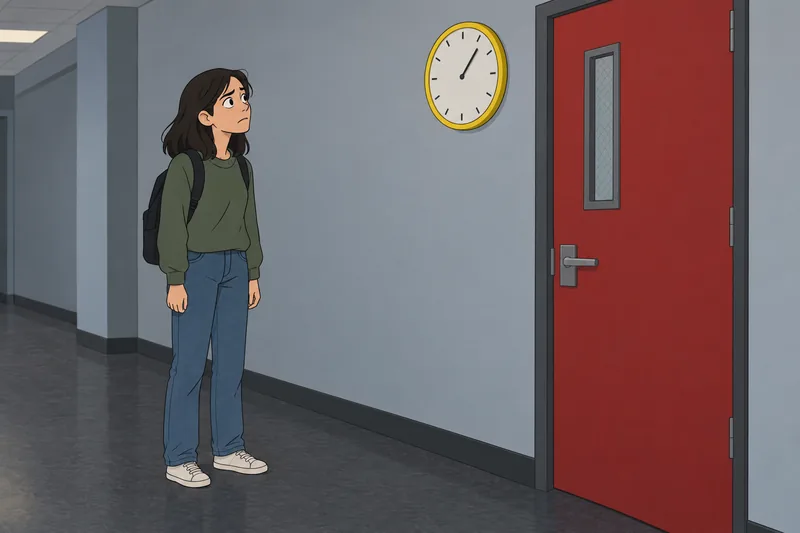 Anxiety Scale captures a pause before entry.