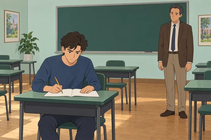 Anxiety Scale appears in a focused classroom moment.