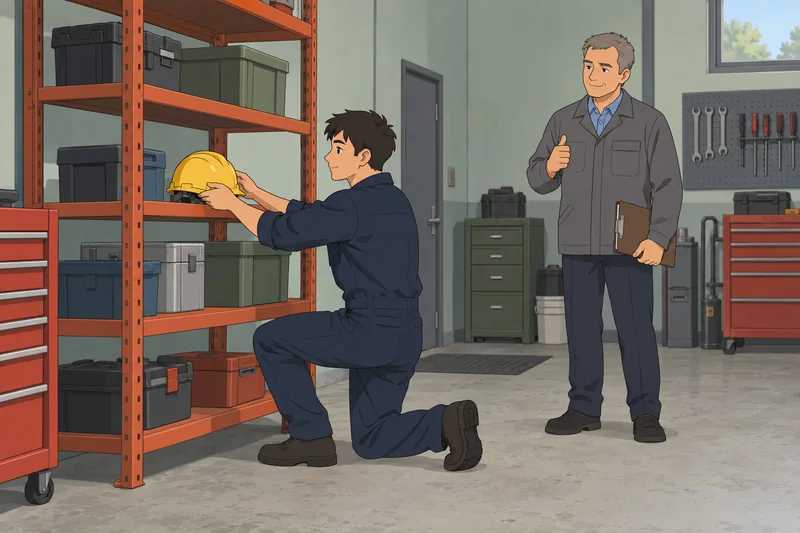 Legal and Civic duties guide a workshop inspection.