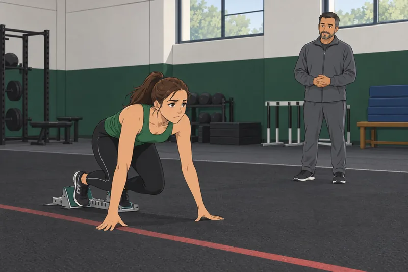 Optimism/Pessimism Test (QPOP) shows a runner before competition.