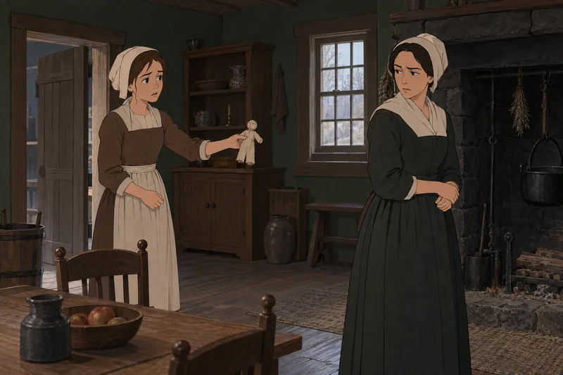 Crucible Act 2 shows Mary Warren's poppet.