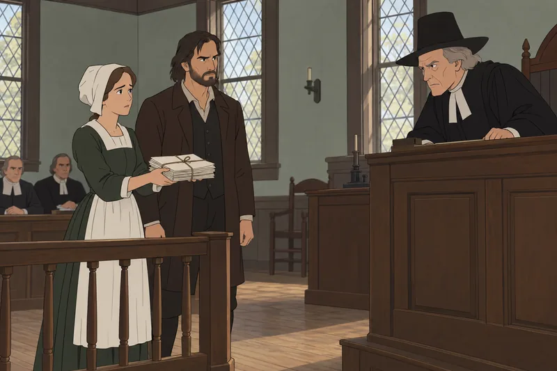 Crucible Act 3 depicts Salem courtroom testimony.