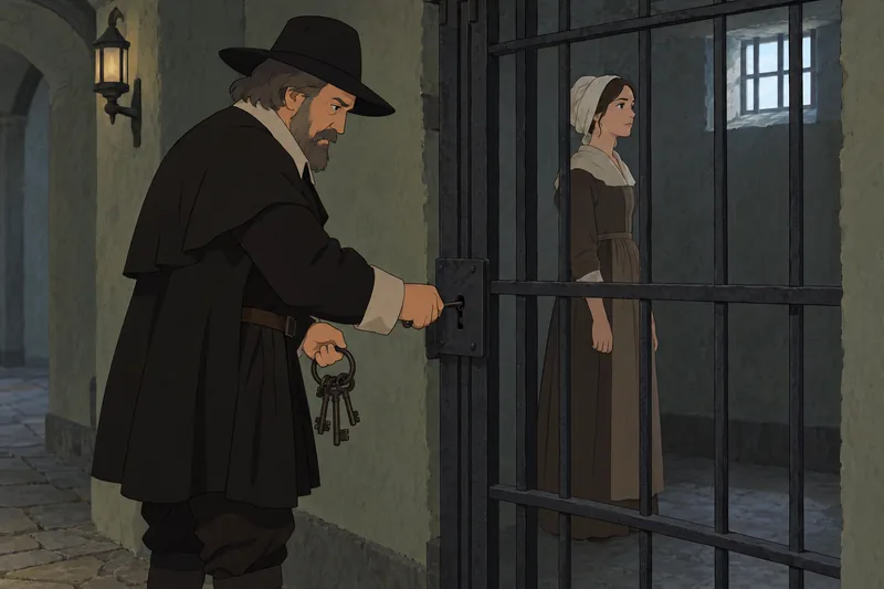 Crucible Act 4 shows a jail door unlocking.