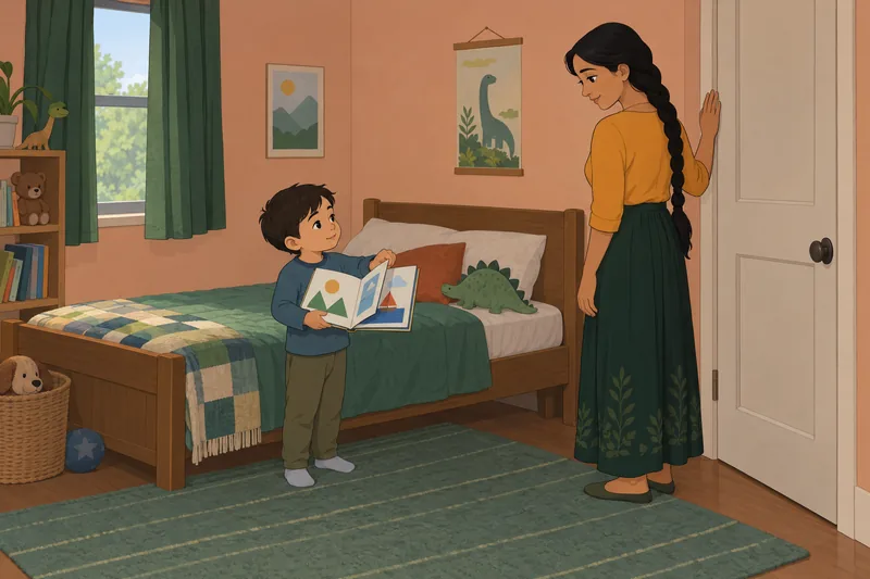 Maternal Secure Attachment: child shares a picture book.