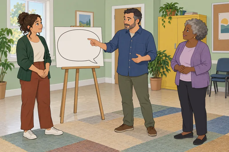 necesidad de comunicación en un aula comunitaria.