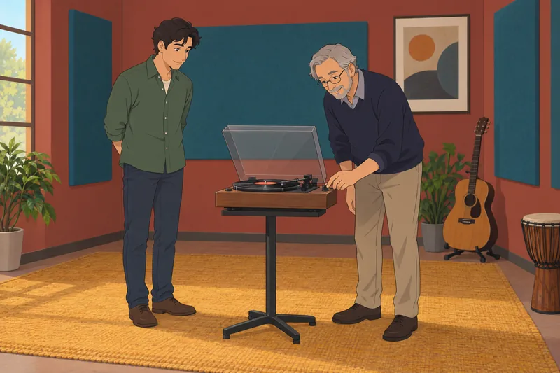El cuestionario sobre The muestra un tocadiscos.