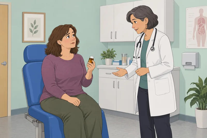Treatment Adherence Factors appear in this clinic moment.