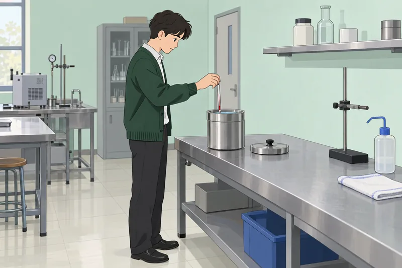 Thermodynamics Quiz shows a student measuring heat.