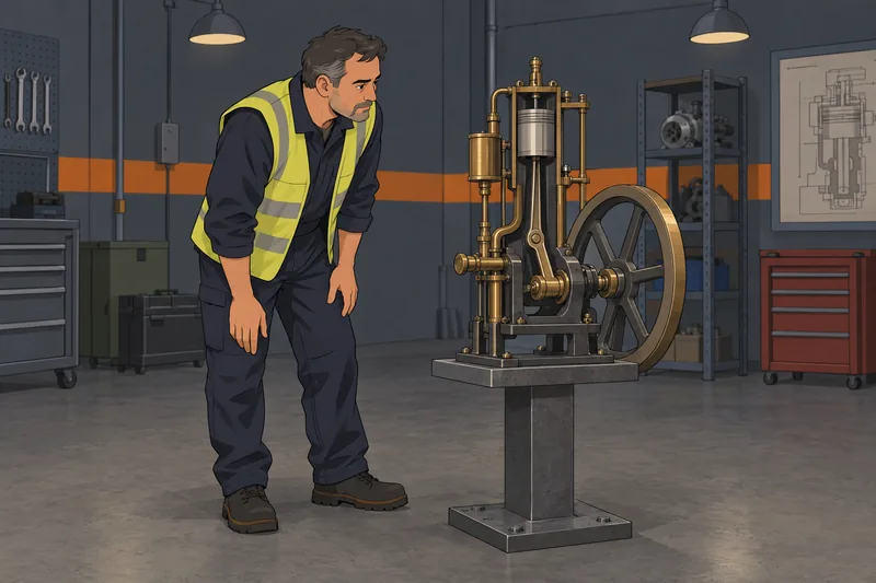 El cuestionario de termodinámica presenta un motor térmico.