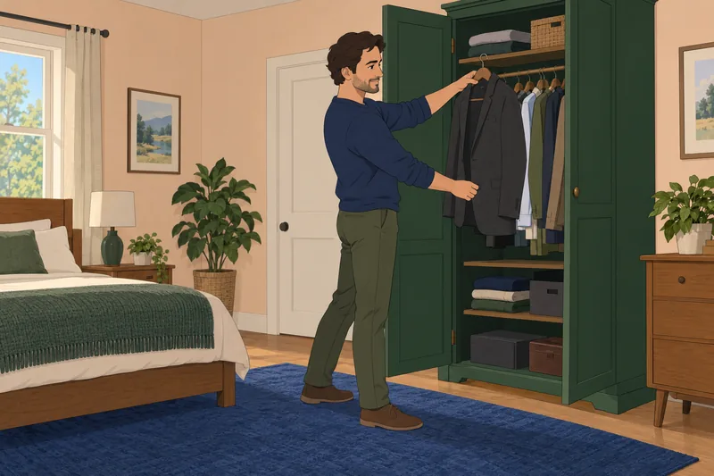 Thick vs Fat beside a wardrobe choice.