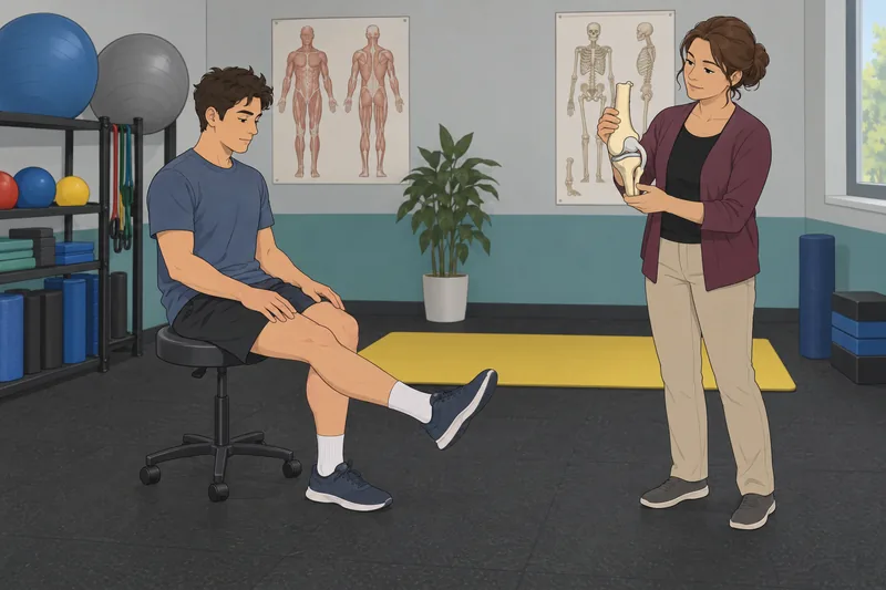 Thigh Muscles Quiz shows controlled knee movement.