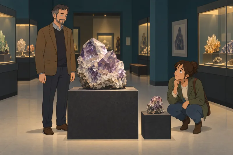 cuestionario sobre cosas: observan una muestra mineral.