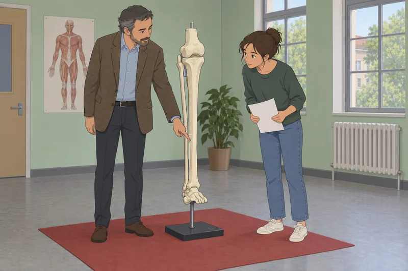 Tibia and Fibula guide an anatomy lesson.