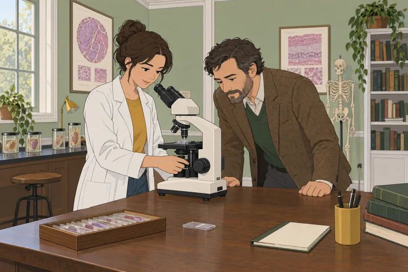 cuestionario de tejidos ocurre en clase de microscopía.