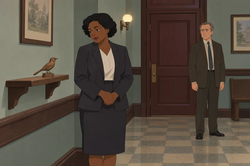 To Kill a courthouse scene evokes moral choices.