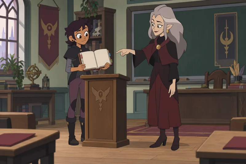 TOH Coven Quiz unfolds in a classroom.