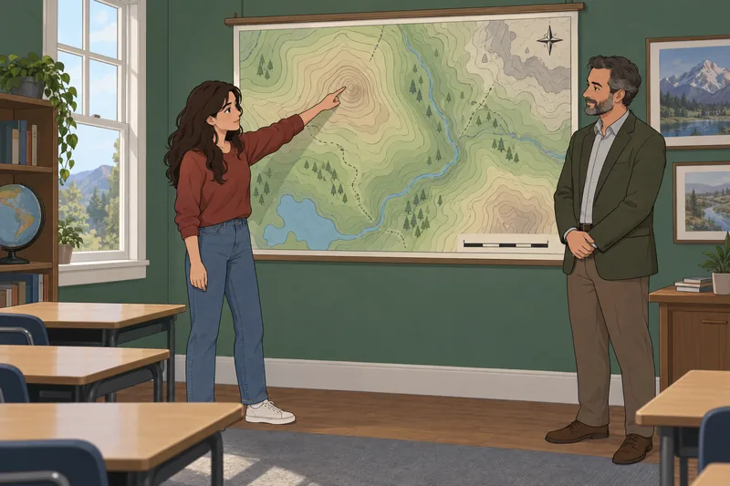 Topographic Map Quiz tests contour reading.