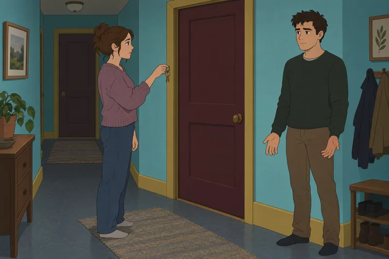 El cuestionario sobre hermanos muestra una puerta cerrada.