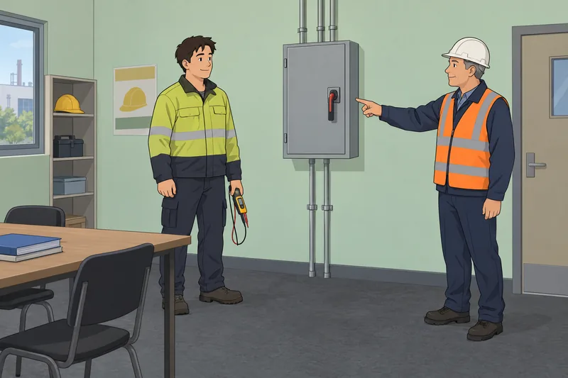 El cuestionario sobre términos muestra una prueba eléctrica.