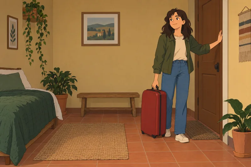 rasgos de la transición adulta en una habitación.