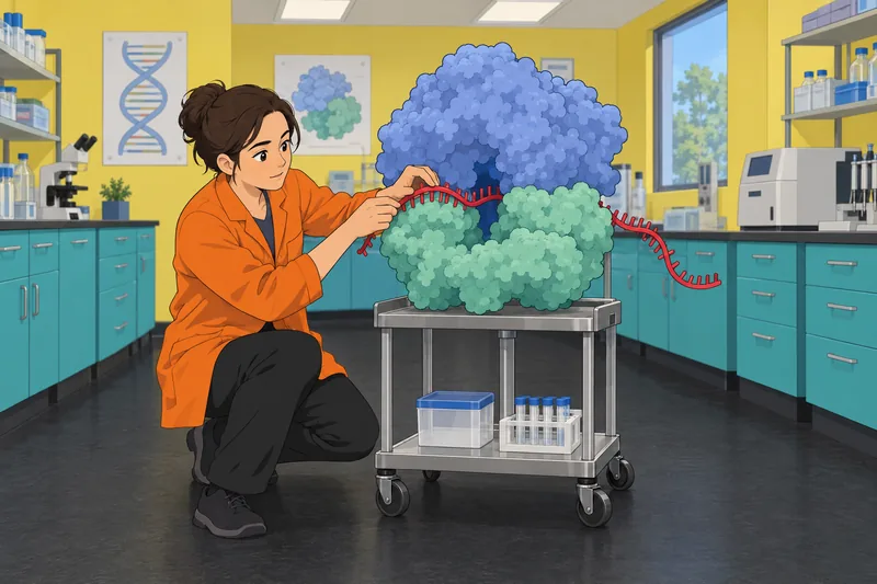 Transcription and Translation practice features a ribosome model.