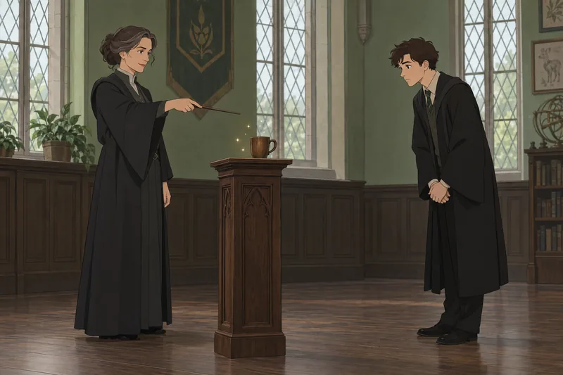 Transfiguration Quiz shows a spell lesson.