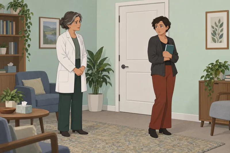 Trauma Bond Quiz shows a calm boundary conversation.