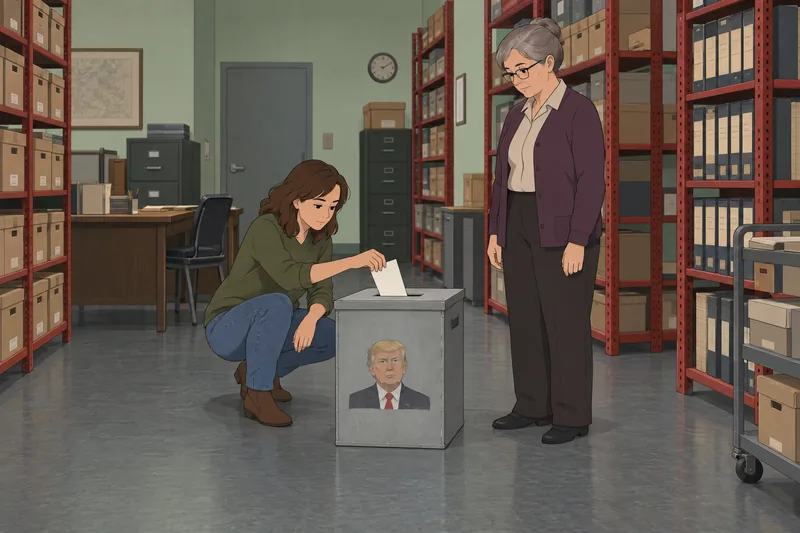 El cuestionario sobre Trump muestra una urna.
