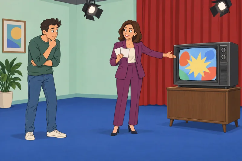 TV Knowledge Quiz features a vintage television.