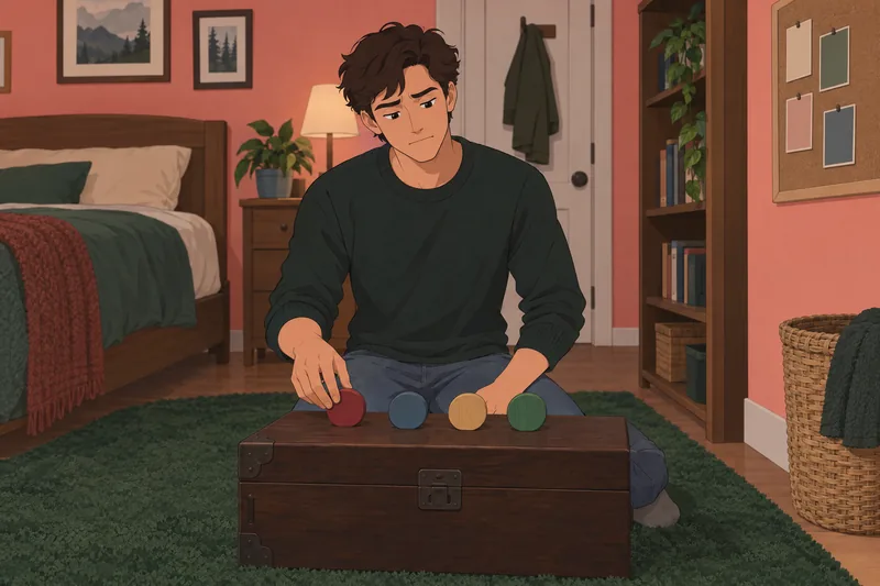 Twilight What Character: Fan arranges four tokens.