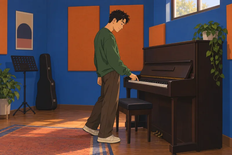 Quiz sobre Tyler ocurre junto a un piano.