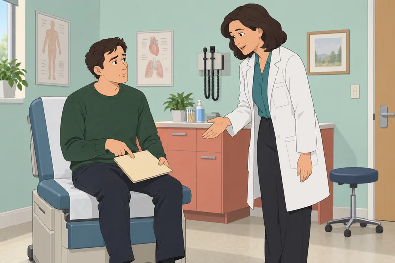 Attitudes Toward Illness shows a calm clinic discussion.