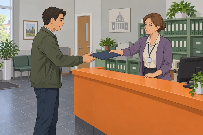 Civic Identity Types appears at a civic office.