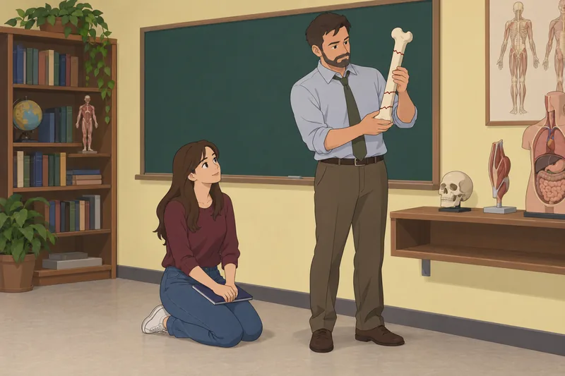 El cuestionario sobre tipos guía una clase.