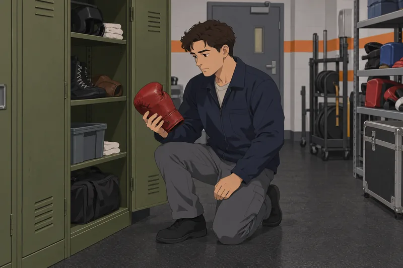 UFC Fighter Quiz features an archival glove.