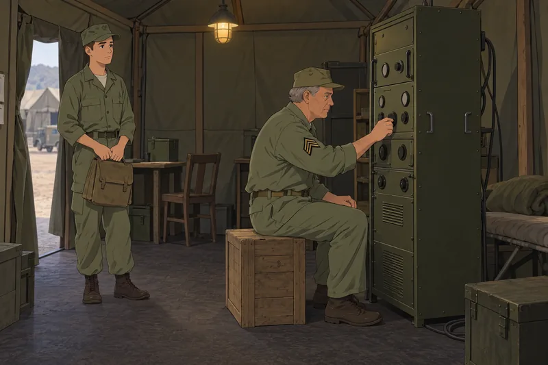 Ultimate MASH Quiz shows a camp radio.