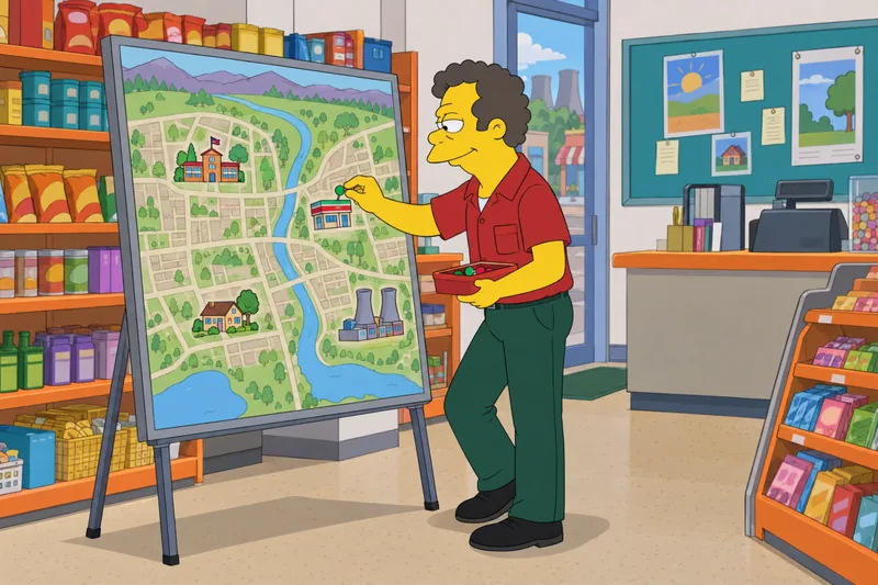 Ultimate Simpsons Quiz maps Springfield's memorable places.