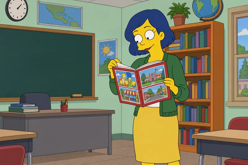 Ultimate Simpsons Quiz opens a Springfield episode guide.