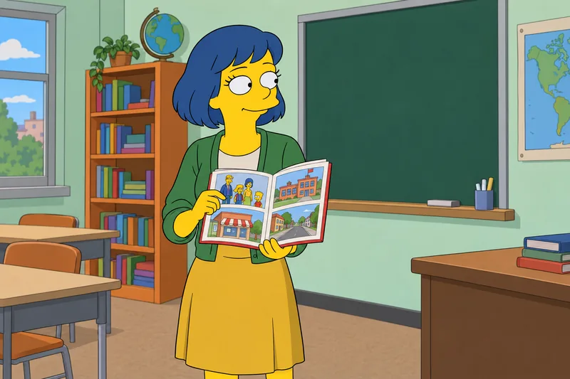 Quiz definitivo de Los Simpson muestra una guía.
