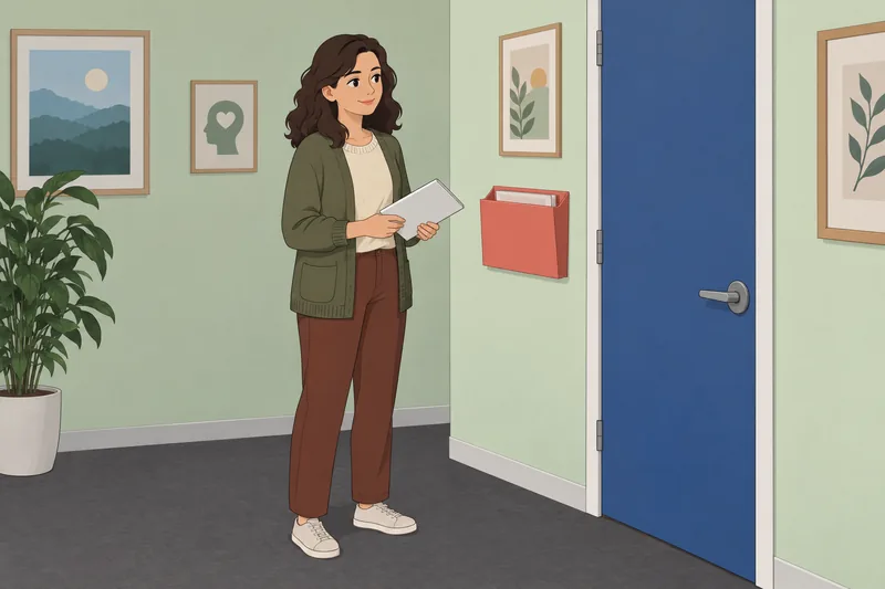 Unconditional Self-Acceptance Questionnaire appears in a clinic.